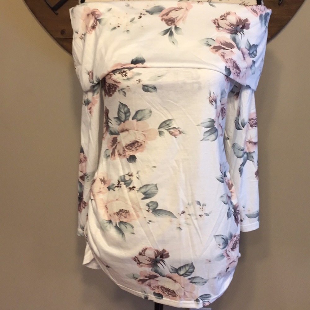 StarMomee Cold Shoulder  Maternity Top - One XXL - Picture 2 of 8